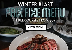 Winter Blast Dinner for 2 - Three Course Prix Fixe Menu
